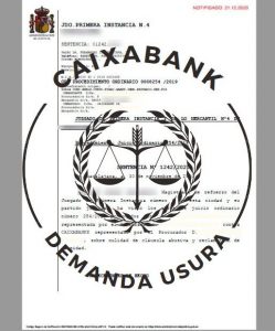 Demnada por usura contra CaixaBank